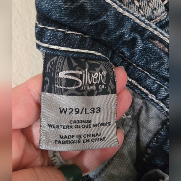 Silver Bootcut Jeans Size 29/33 - Picture 6 of 6